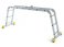 Four-part articulated ladder
