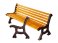 Metal outdoor benches