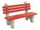 Concrete outdoor benches