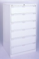 BISLEY DF6 metal three-row filing cabinet - 2