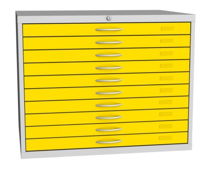 Drawing cabinet - for maps and drawings in A1 format, type VKS A1B - 6