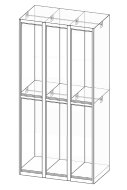Divided wardrobe XS96-18P - 4