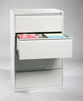 Metal filing cabinet with two rows and four drawers G2324 - 1