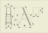 One-sided aluminum steps Forte (6 models) - 2