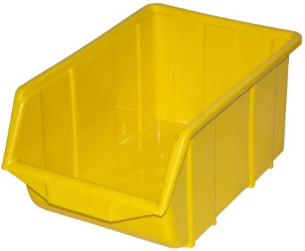 Ecobox large plastic container - color yellow - 1