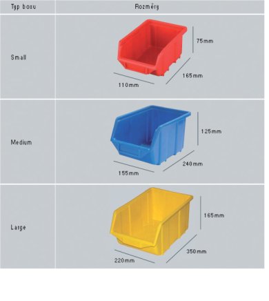 Plastic container Ecobox small - color blue - 1