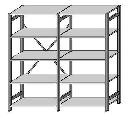 Extension  rack CLIP galvanized (9 models) - 2