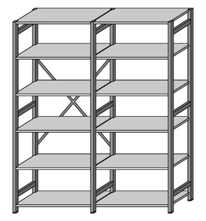Extension rack CLIP RAL type 67841 - 3