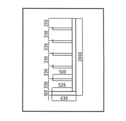 Cantilever rack one-sided type 97833 - 2
