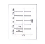 Double-sided console rack type 97841 - 2