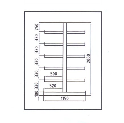 Double-sided console rack type 97841 - 2