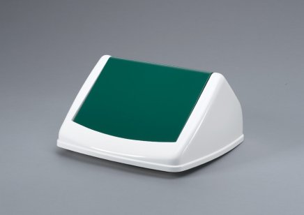 Lid for DURABIN SQUARE 40 hinged trash can - color green - 1