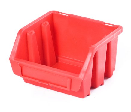 Ergobox 1 plastic container - color red - 1