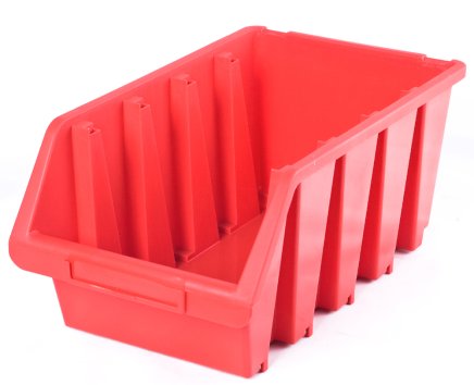 Ergobox 4 plastic container - color red - 1