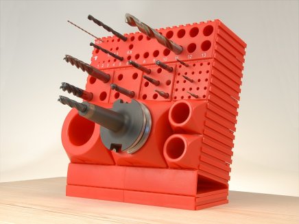 CNC plastic bed for storing lathe knives 20 x 20 - 2