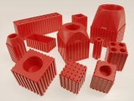 CNC plastic bed for storing lathe knives 20 x 20 - 6