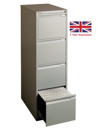 File cabinet A4 metal four drawers Bisley BS4E/FLS - 4