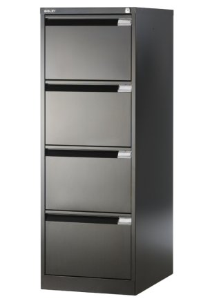 File cabinet A4 metal four drawers Bisley BS4E/FLS - set with dividers - 2