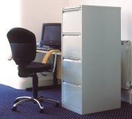 File cabinet A4 metal four drawers Bisley BS4E/FLS - 10