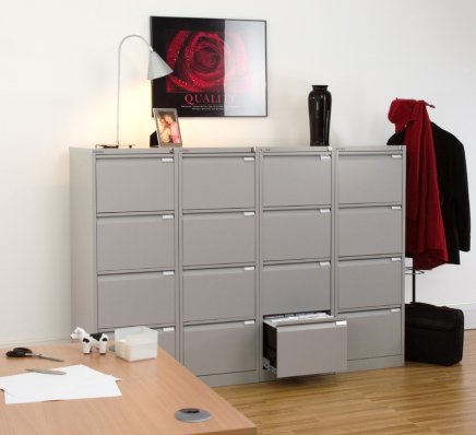 File cabinet A4 metal four drawers Bisley BS4E/FLS - 11