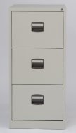 Three-drawer filing cabinet Bisley CC3H1A/FLS - set with dividers - 5