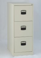 Three-drawer filing cabinet Bisley CC3H1A/FLS - set with dividers - 6