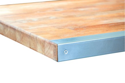Plate with sheet metal front edge 1500 x 750 mm - 1