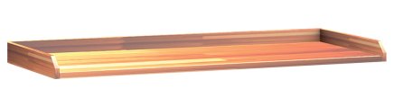 Worktop with raised edge DPS 02 BS40M 2000 x 750 mm - 1