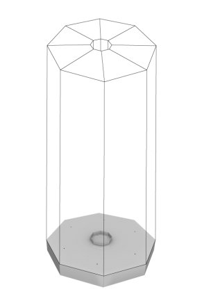 Swivel base for 8 cabinets of the RAS series - 1