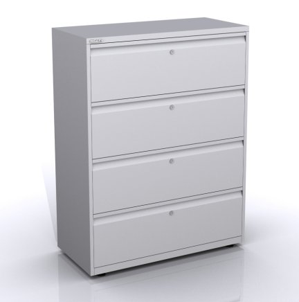 Metal filing cabinet with four drawers SYCI10/40/0/4 - 1