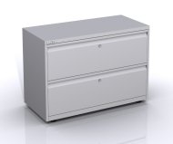 Two-drawer metal filing cabinet SYCI10/20/0/2 - 1