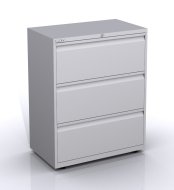 Three-drawer metal filing cabinet SYC08/0/3 - 1
