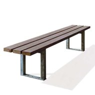 Astra metal bench with recycled/plastic - 2