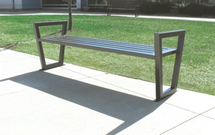 Nevada all-metal modern bench - 1