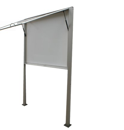 HO60 single-wing double-sided display case with struts - 54 x A4 - 1