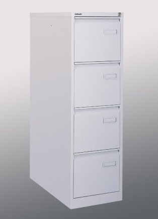 A4 filing cabinet - Bisley IPCCA14 four-drawer metal filing cabinet - 5