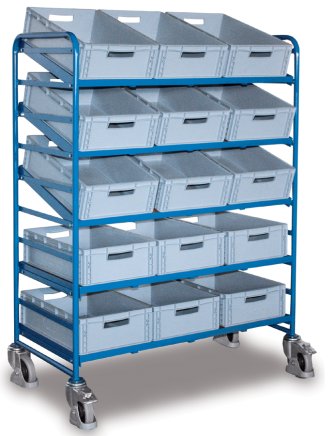 Trolley with plastic crates type sw-610.302 - 1