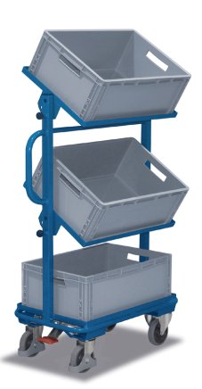 Trolley with plastic crates type sw-400.805 - 1