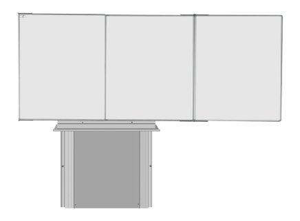 Assembly Triptych BBBBB on stand + arm for short projection - 3