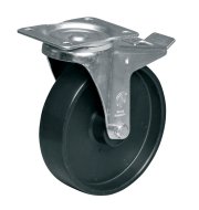 Polypropylene wheel, diameter 200 mm, swivel with brake - 1