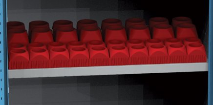 Folded shelf for NC holders NCS POL 01 - 1