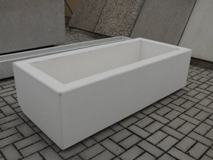 Concrete rectangular flower pots (4 models) - 1