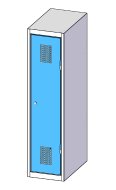 Metal wardrobe single door XS41-12 - 3