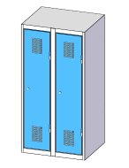 Metal wardrobe with two doors XS52-12 - 2