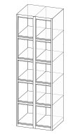 Box cabinet ten doors XS60-18 - 4