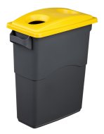 EcoSort waste bin lid for plastic - color yellow - 1