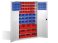 Cabinets with plastic boxes