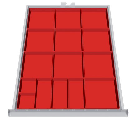 Plastic dividing insert 119A - 1