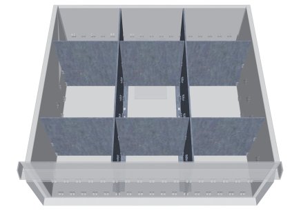 Metal division of sockets 118A - 1