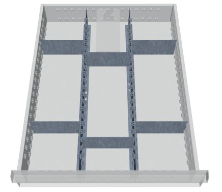 Metal division of drawers 113A - 4